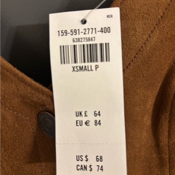 Abercrombie & Fitch Tan Mini Dress with Button Detail - Picture 4 of 5